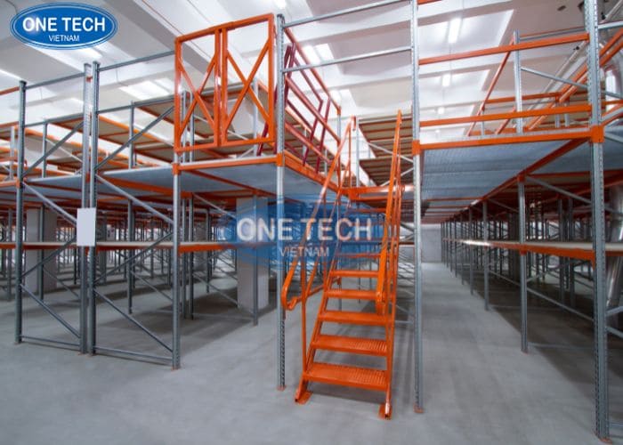 Kệ sàn Mezzanine tăng diện tích bày hàng tối ưu 